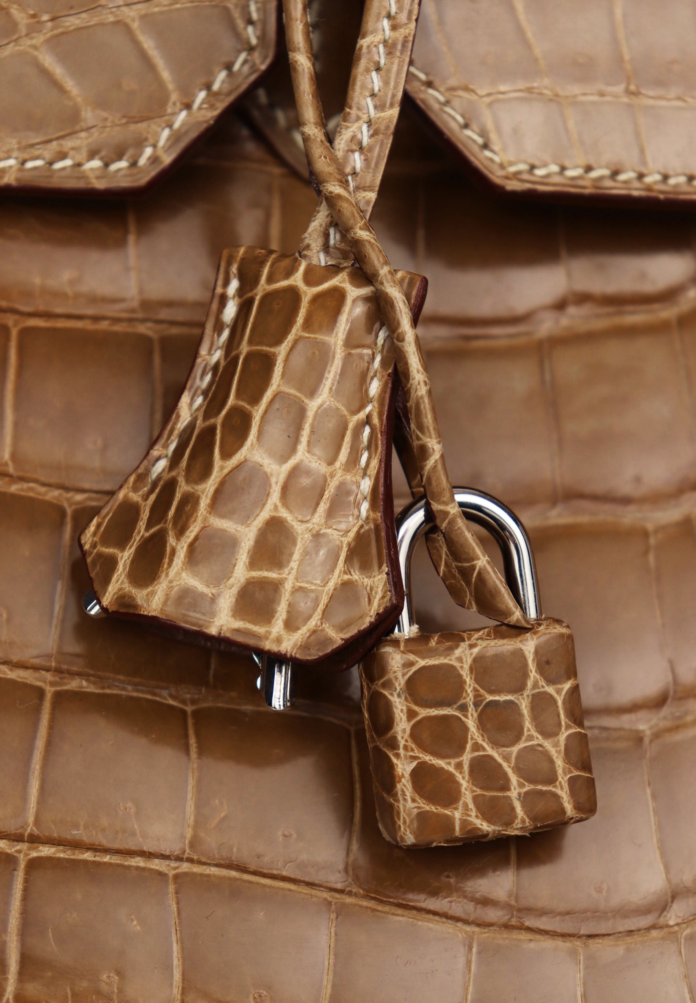 Hermès Birkin 40 Crocodile Porosus Lisse Ficelle Bag