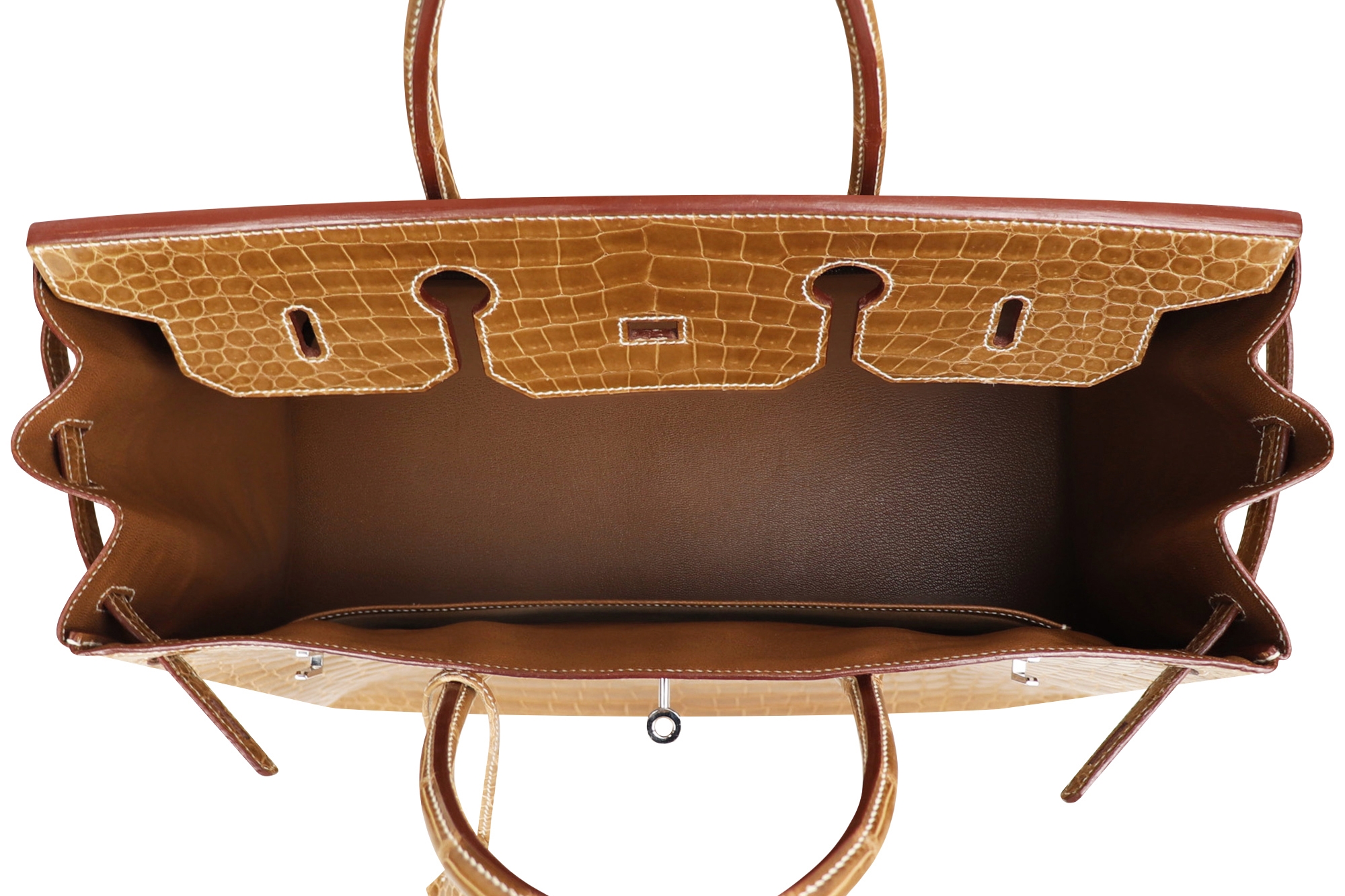 Hermès Birkin 40 Crocodile Porosus Lisse Ficelle Bag