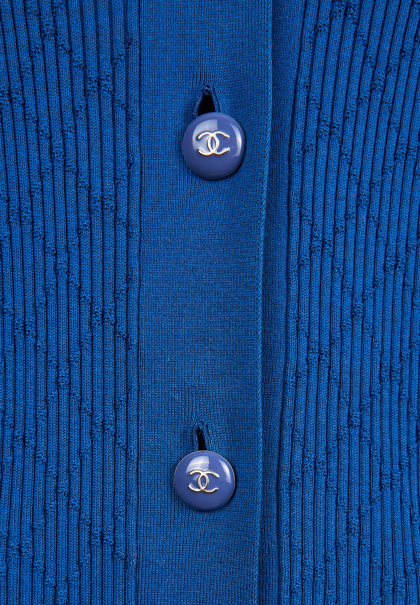 Chanel Blue Long Cardigan