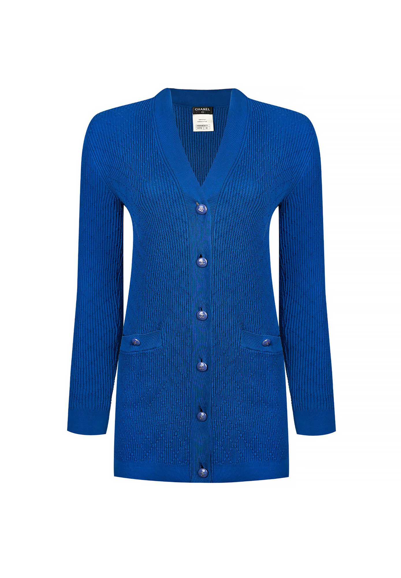Chanel Blue Long Cardigan