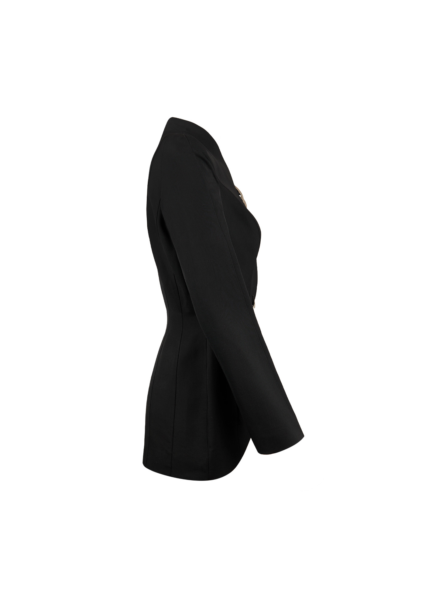 Thierry Mugler Black Jacket With Silver Elements