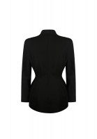 Thierry Mugler Black Jacket With Silver Elements