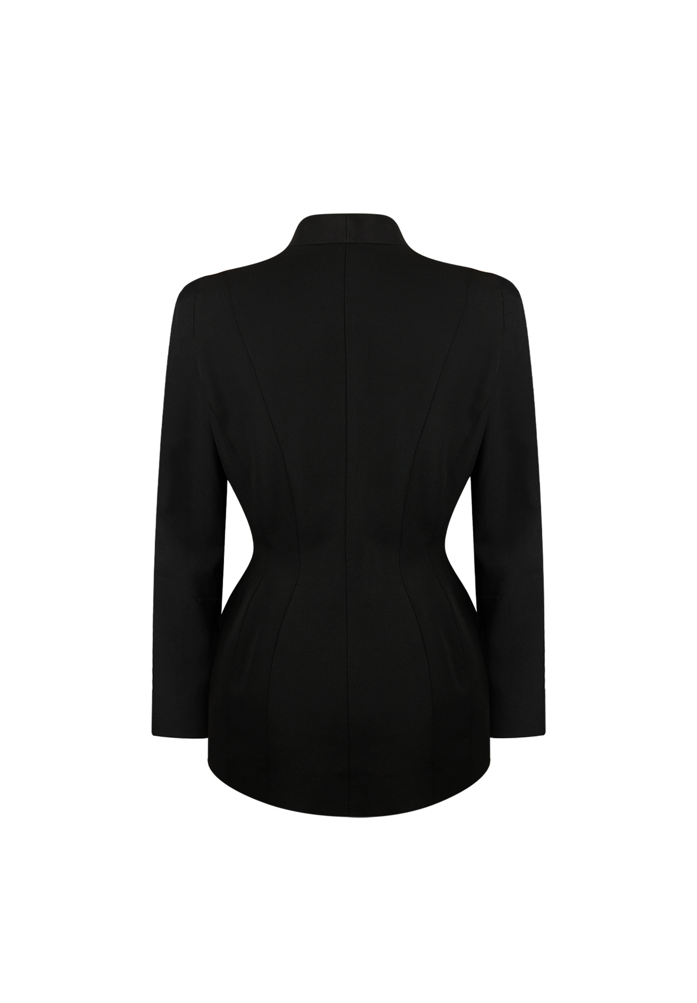 Thierry Mugler Black Jacket With Silver Elements