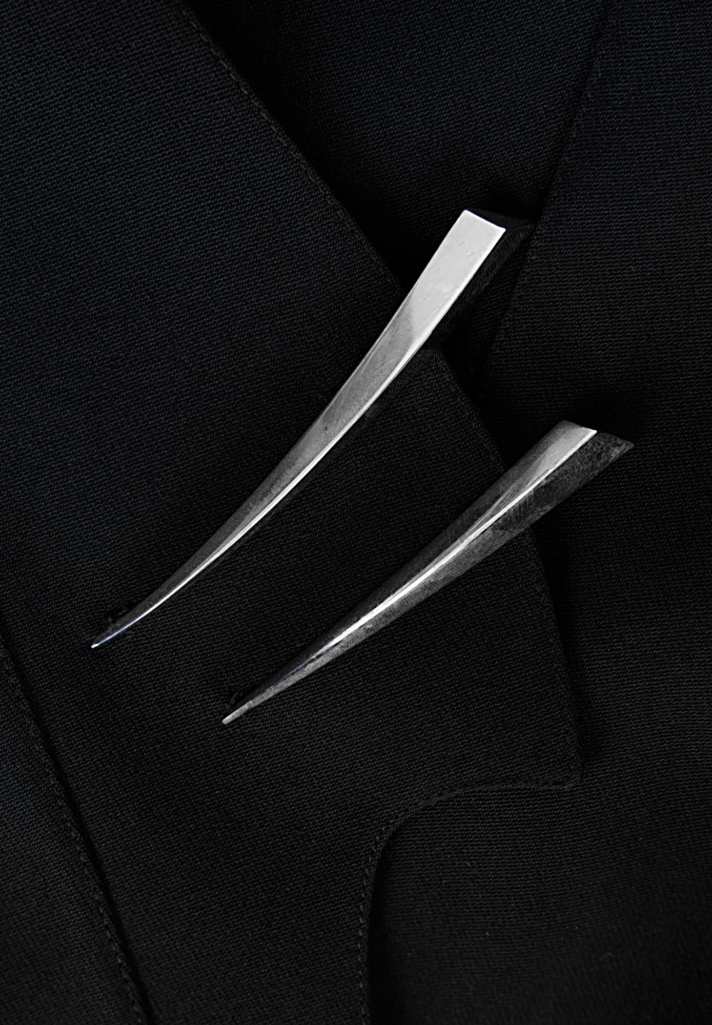 Thierry Mugler Black Jacket With Silver Elements