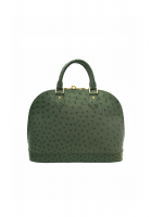 Louis Vuitton Alma PM Green Ostrich Bag