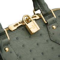 Louis Vuitton Alma PM Green Ostrich Bag
