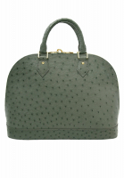 Louis Vuitton Alma PM Green Ostrich Bag