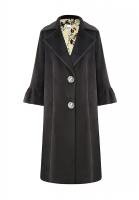 Doii Coat With Crystal Buttons