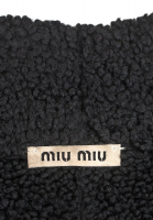 Miu Miu Black Sheepskin Coat
