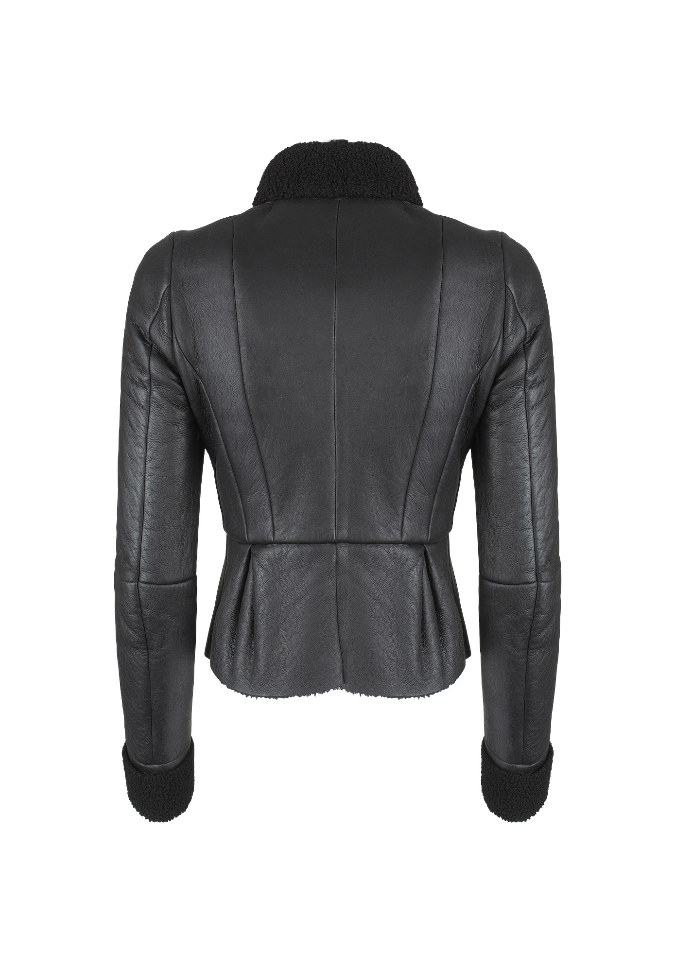 Miu Miu Black Sheepskin Coat