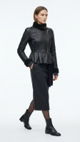 Miu Miu Black Sheepskin Coat