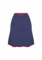 Chanel Navy Cashmere Skirt