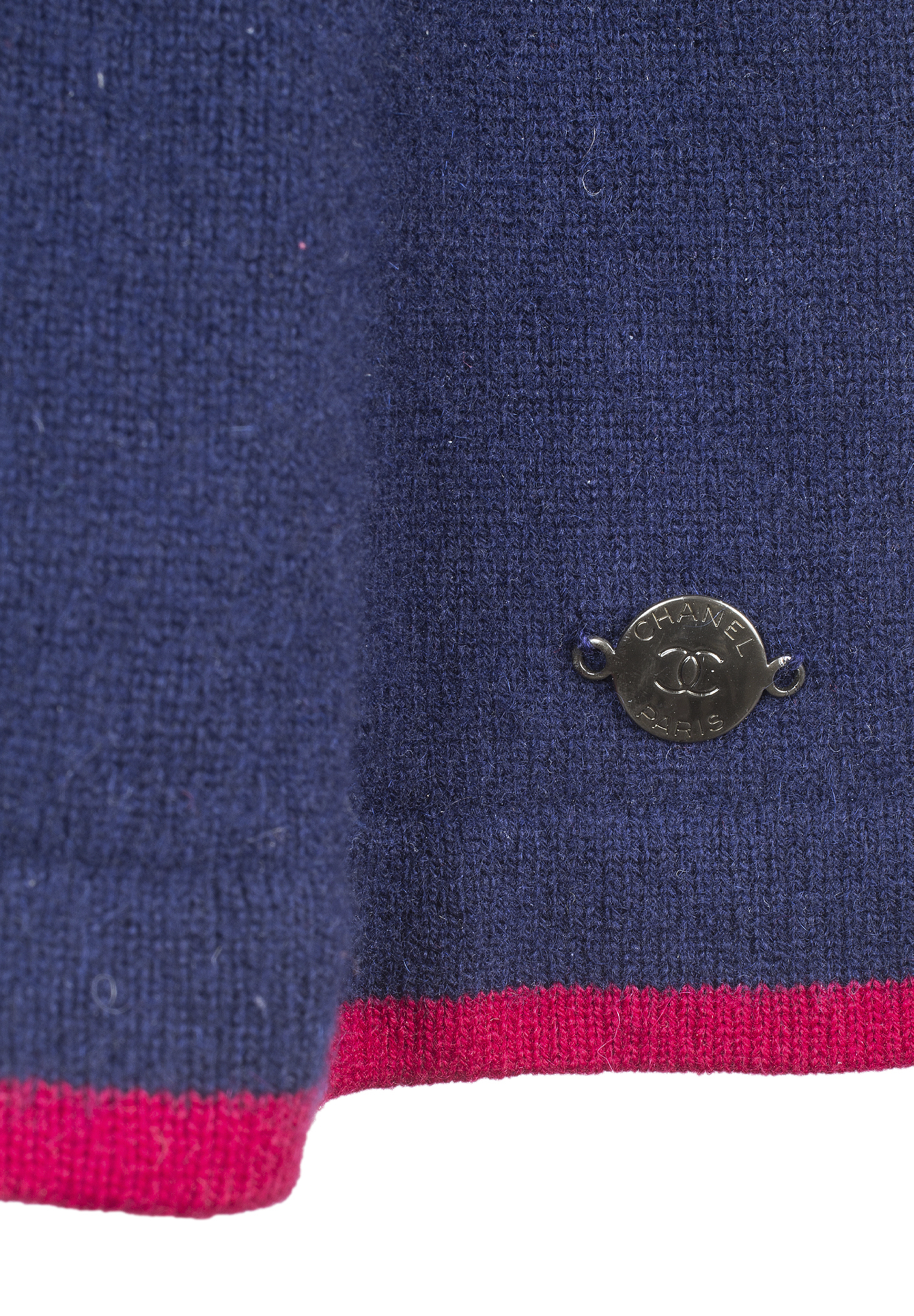 Chanel Navy Cashmere Skirt