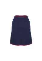 Chanel Navy Cashmere Skirt