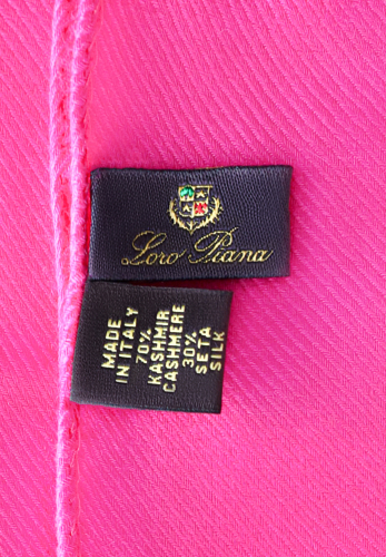 Розовый кашемировый шарф Loro Piana