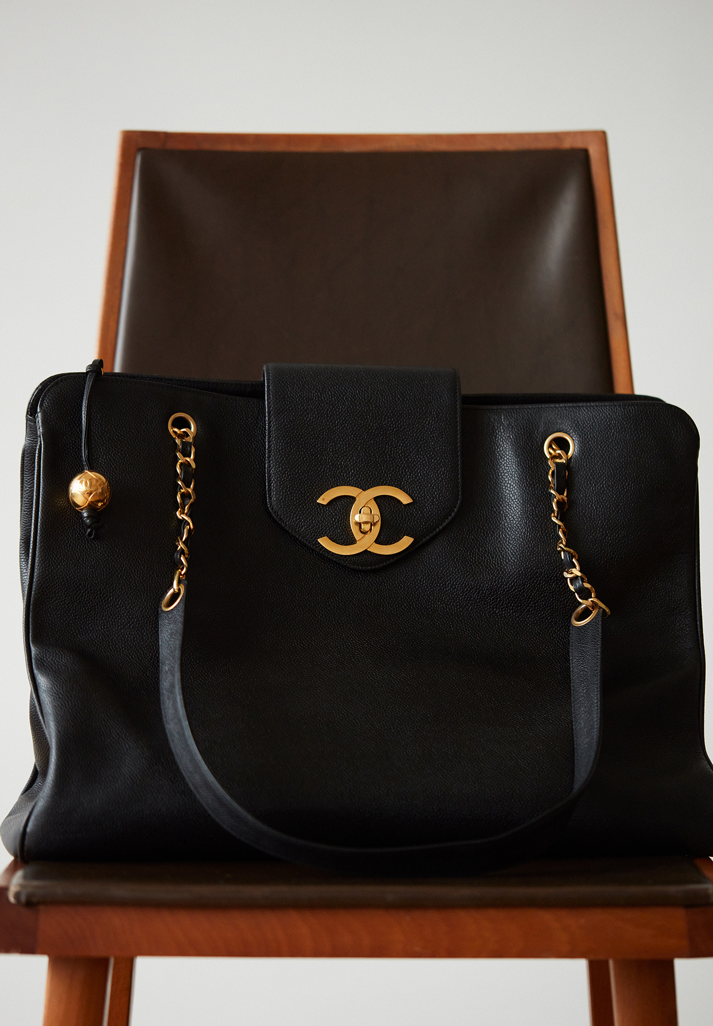 Chanel Supermodel Caviar Tote Bag