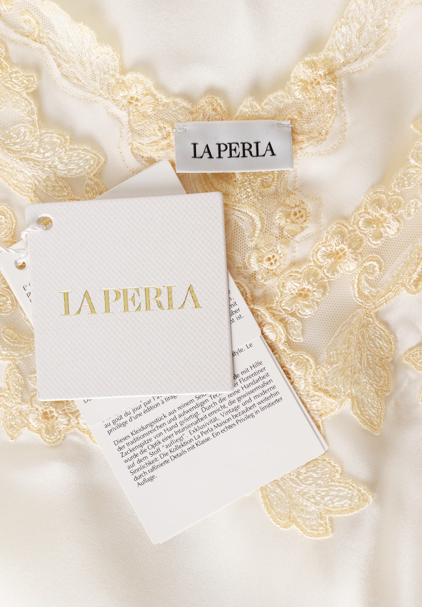 La Perla Silk Dress With Lace