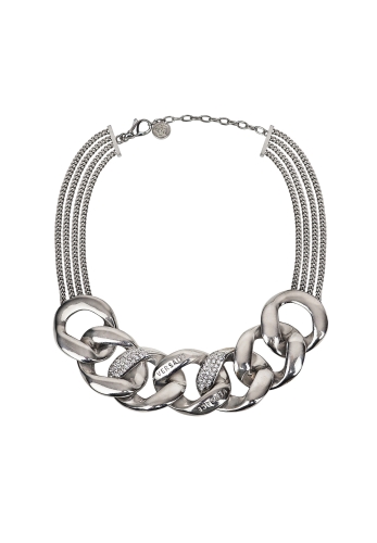 Колье-цепь Versace с кристаллами