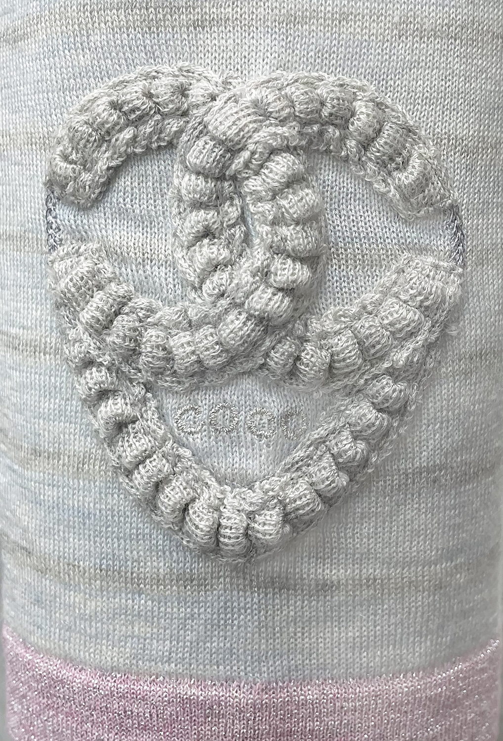 Chanel Grey Striped Dress