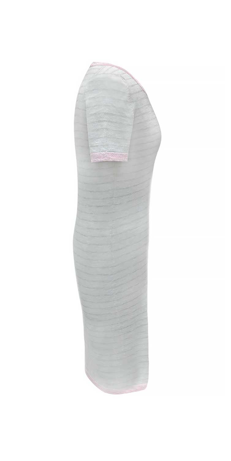 Chanel Grey Striped Dress