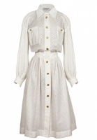 Chanel White Cotton Dress