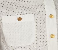 Chanel White Cotton Dress