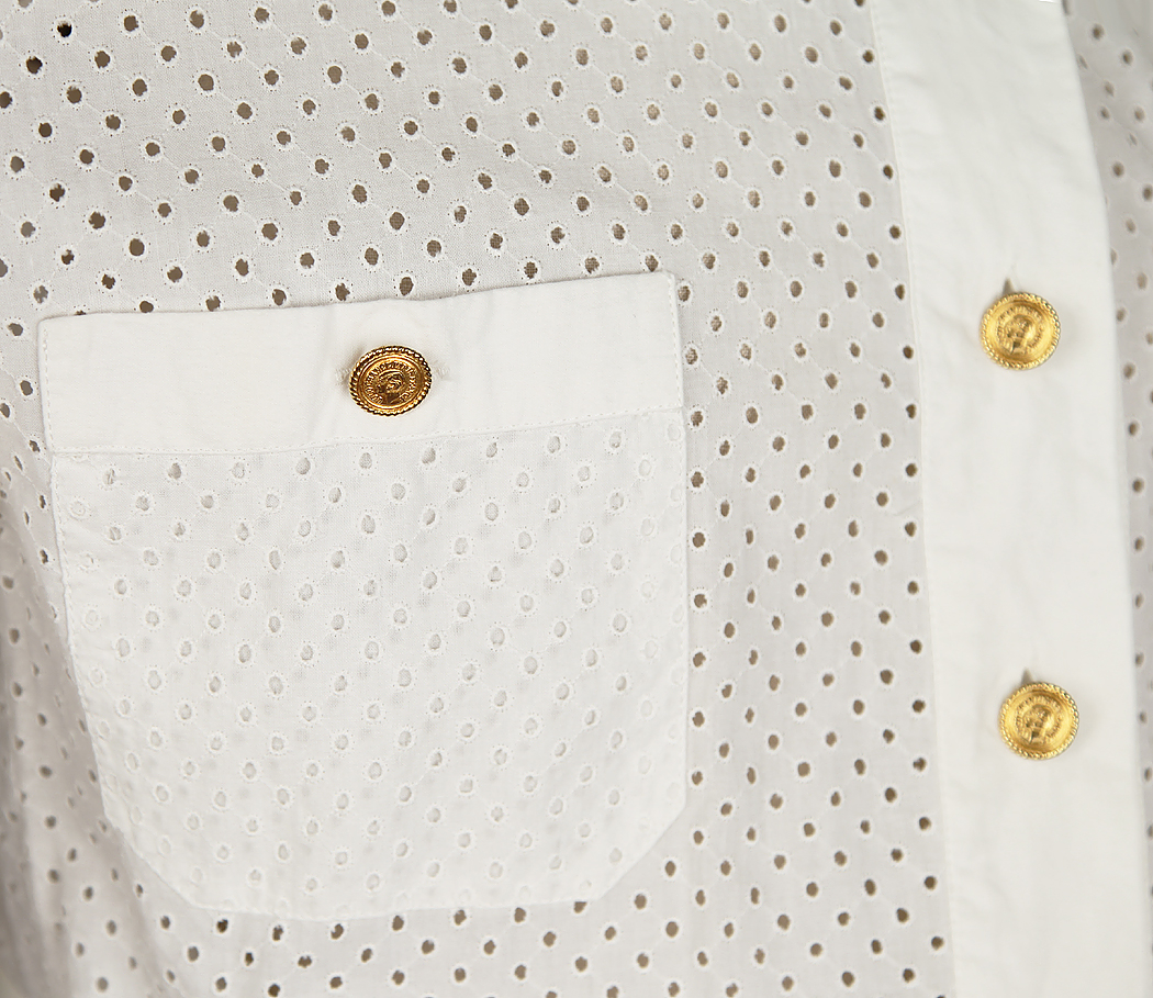 Chanel White Cotton Dress