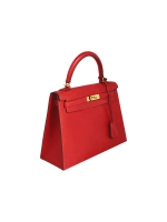 Hermès Kelly 25 Rouge Casaque Epsom Bag