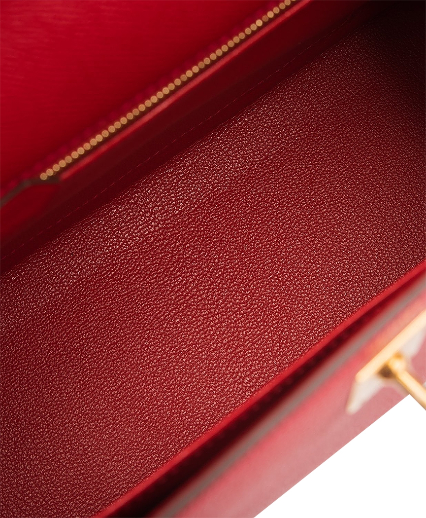 Hermès Kelly 25 Rouge Casaque Epsom Bag