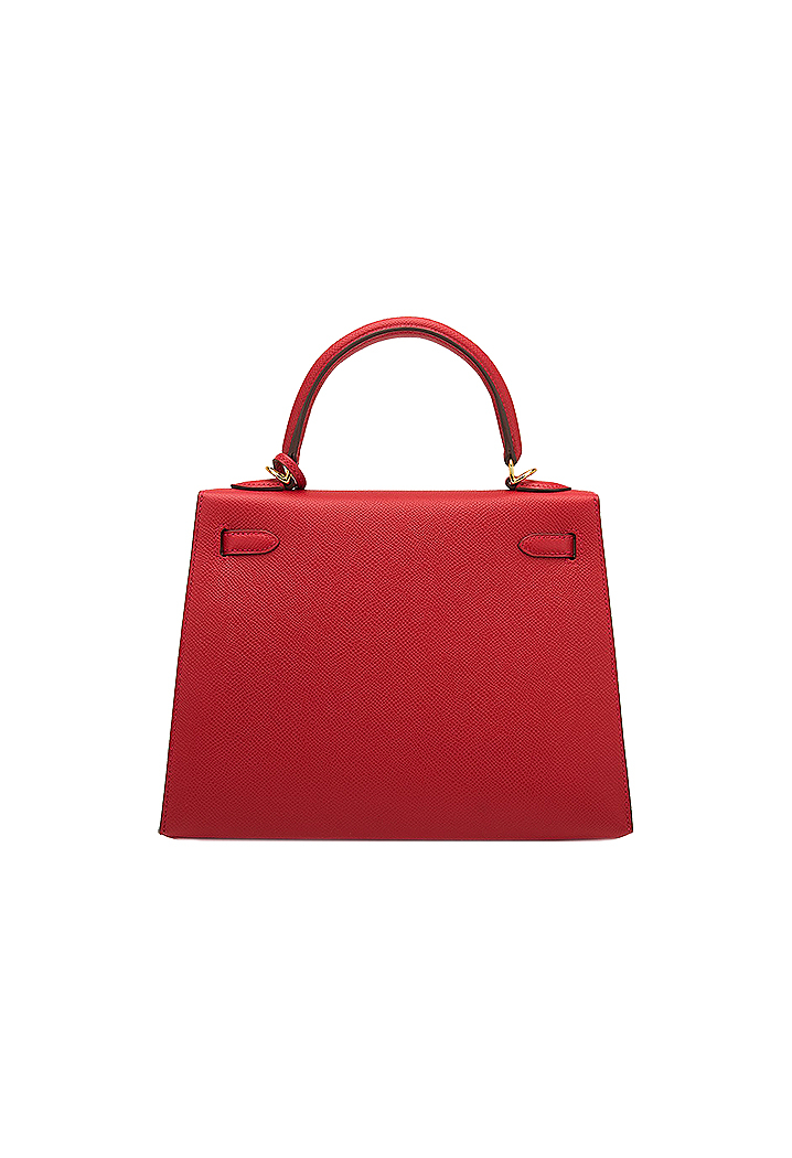 Hermès Kelly 25 Rouge Casaque Epsom Bag