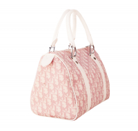Dior Pink Monogram Boston Bag