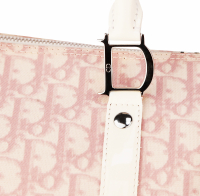Dior Pink Monogram Boston Bag