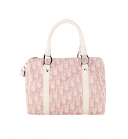 Dior Pink Monogram Boston Bag