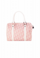 Dior Pink Monogram Boston Bag