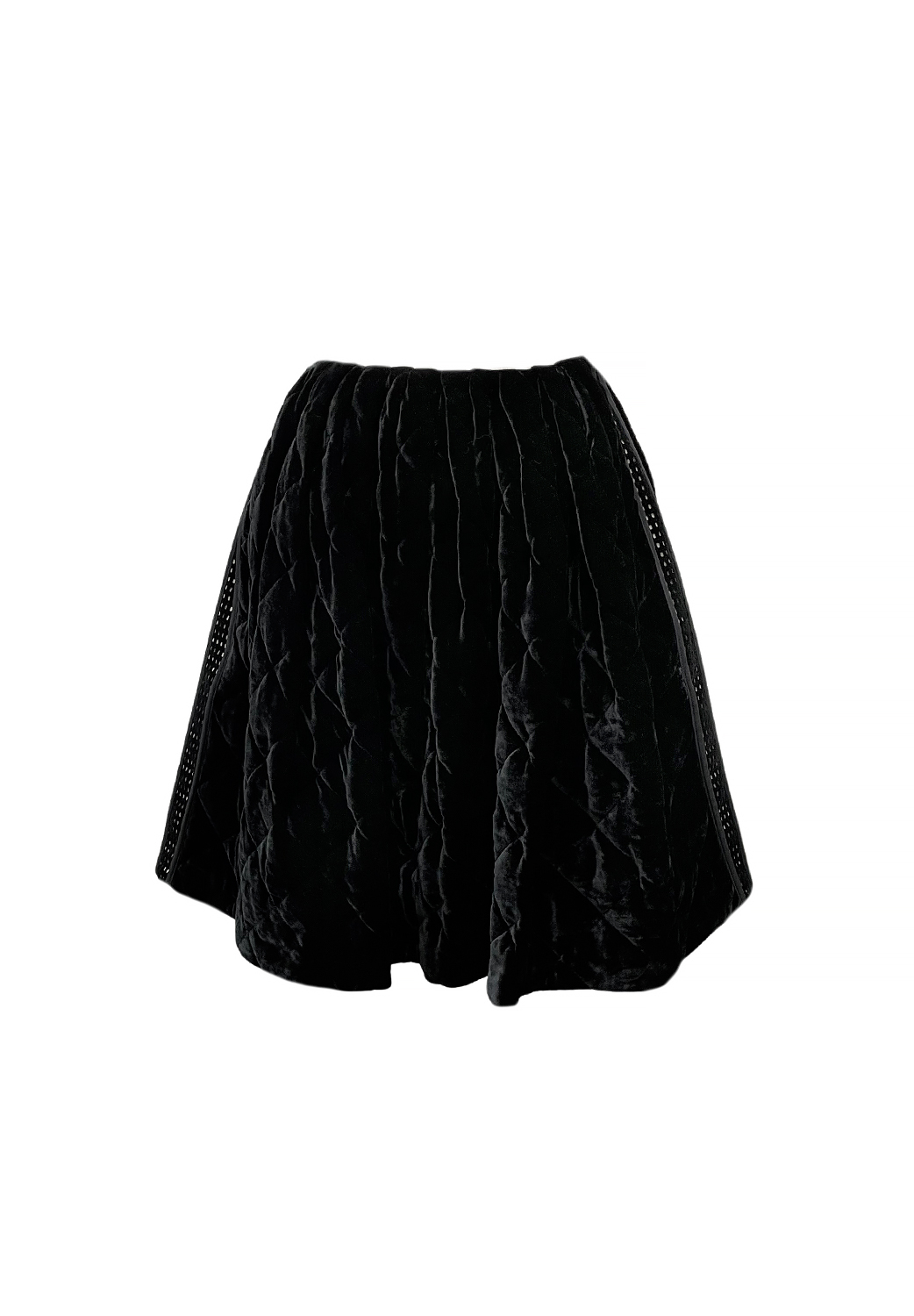 Fendi Black Velvet Skirt