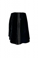 Fendi Black Velvet Skirt