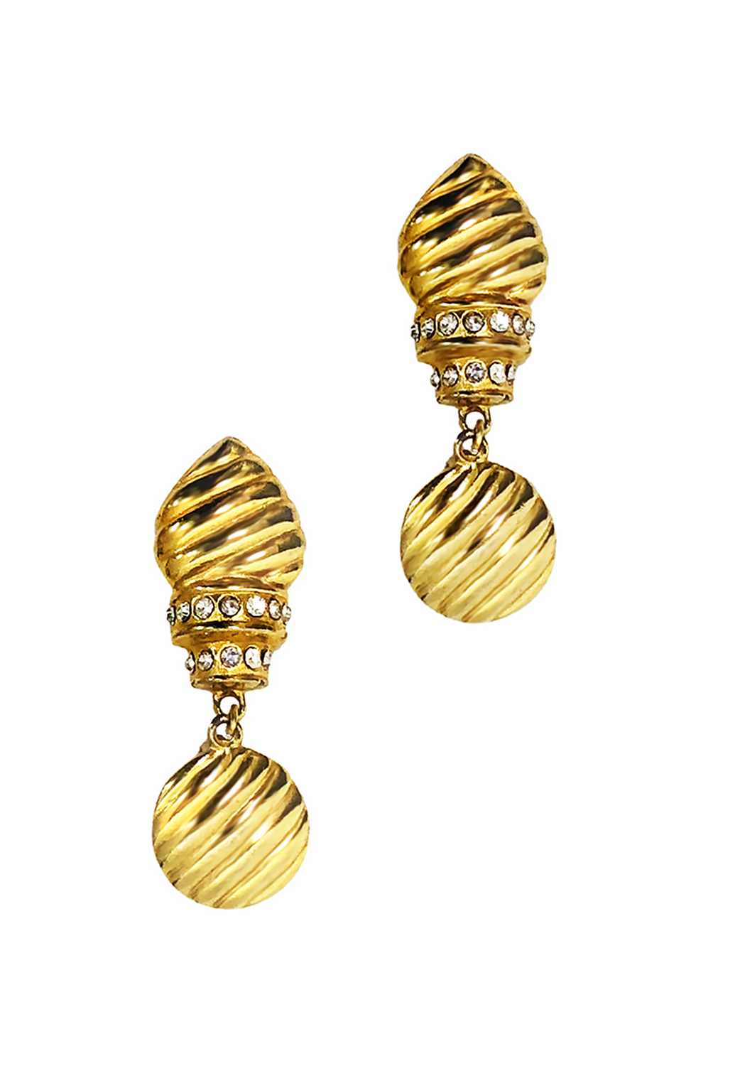 Vintage Crystals Clip-On-Earrings