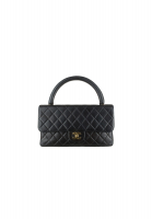 Vintage Black Chanel Coco Handle Bag
