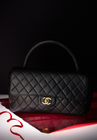 Vintage Black Chanel Coco Handle Bag
