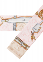 Louis Vuitton Silk Bandeau Scarf With Monograms