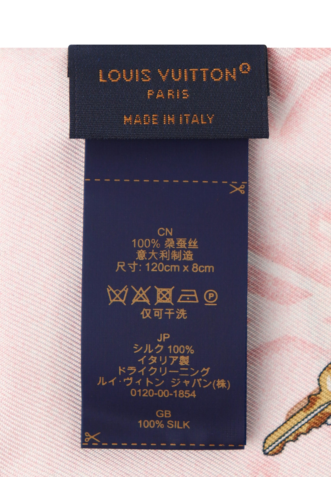 Louis Vuitton Silk Bandeau Scarf With Monograms