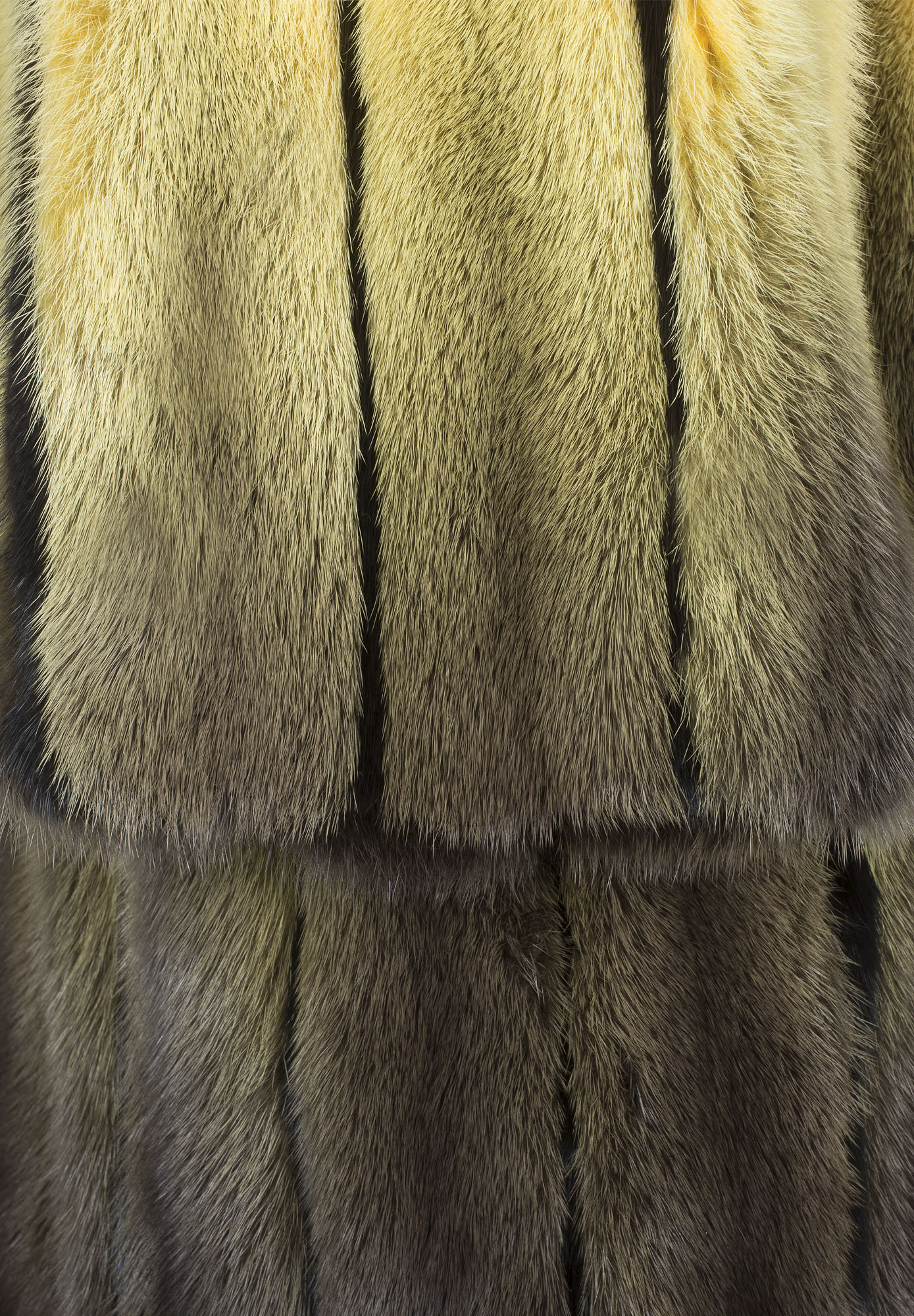 Fendi Yellow Fur Coat