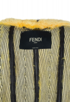 Fendi Yellow Fur Coat