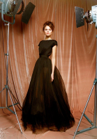 Ulyana Sergeenko Bodysuit With Full Skirt