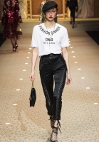Dolce&Gabbana Satin Trousers With Lacing