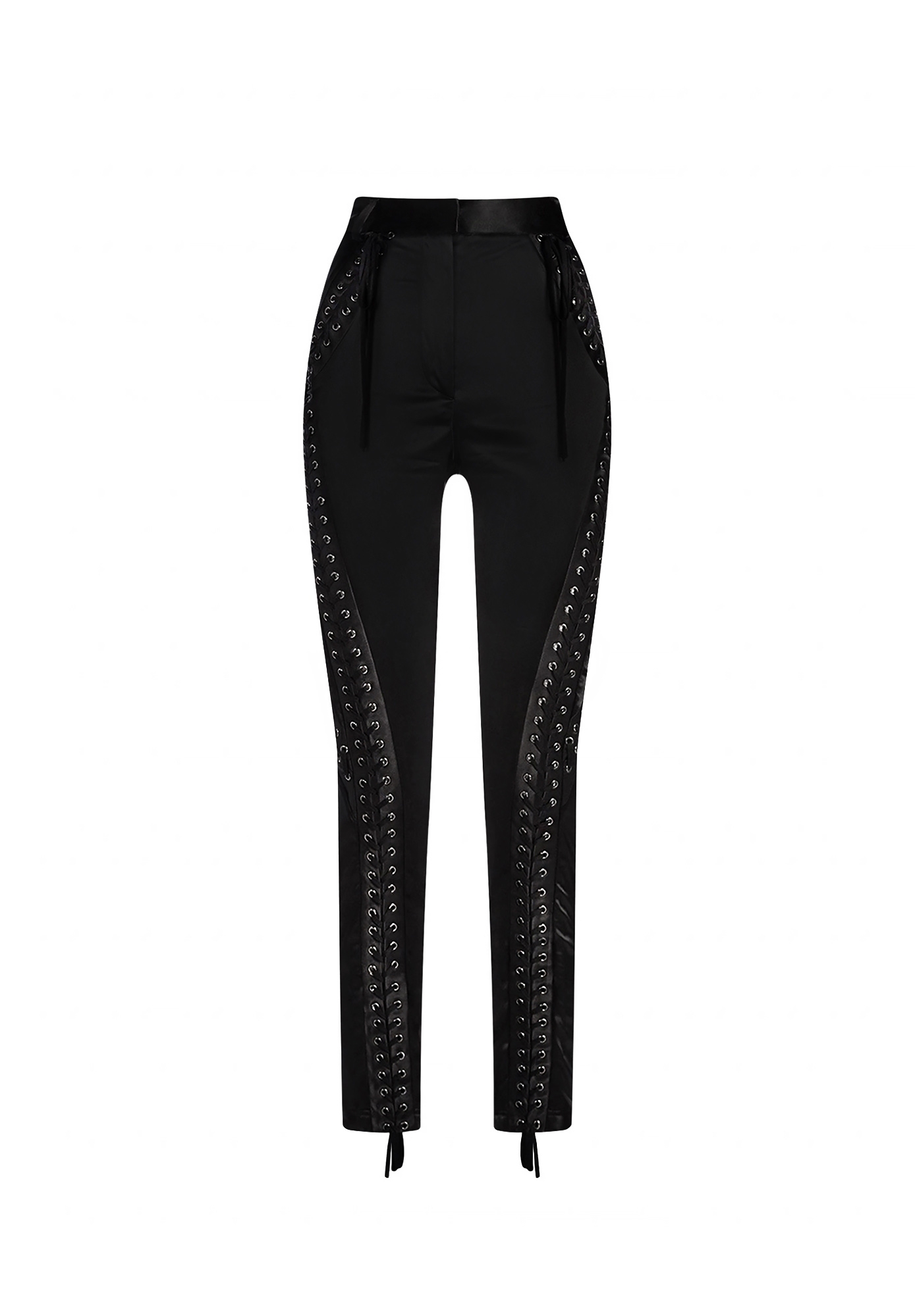 Dolce&Gabbana Satin Trousers With Lacing