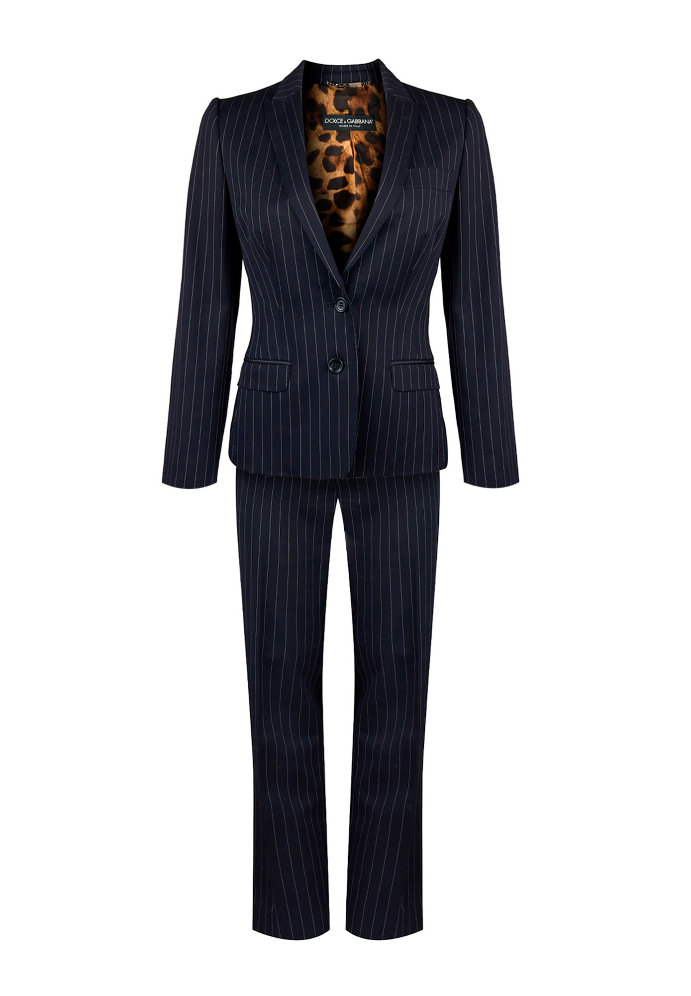 Dolce & Gabbana Navy Striped Suit