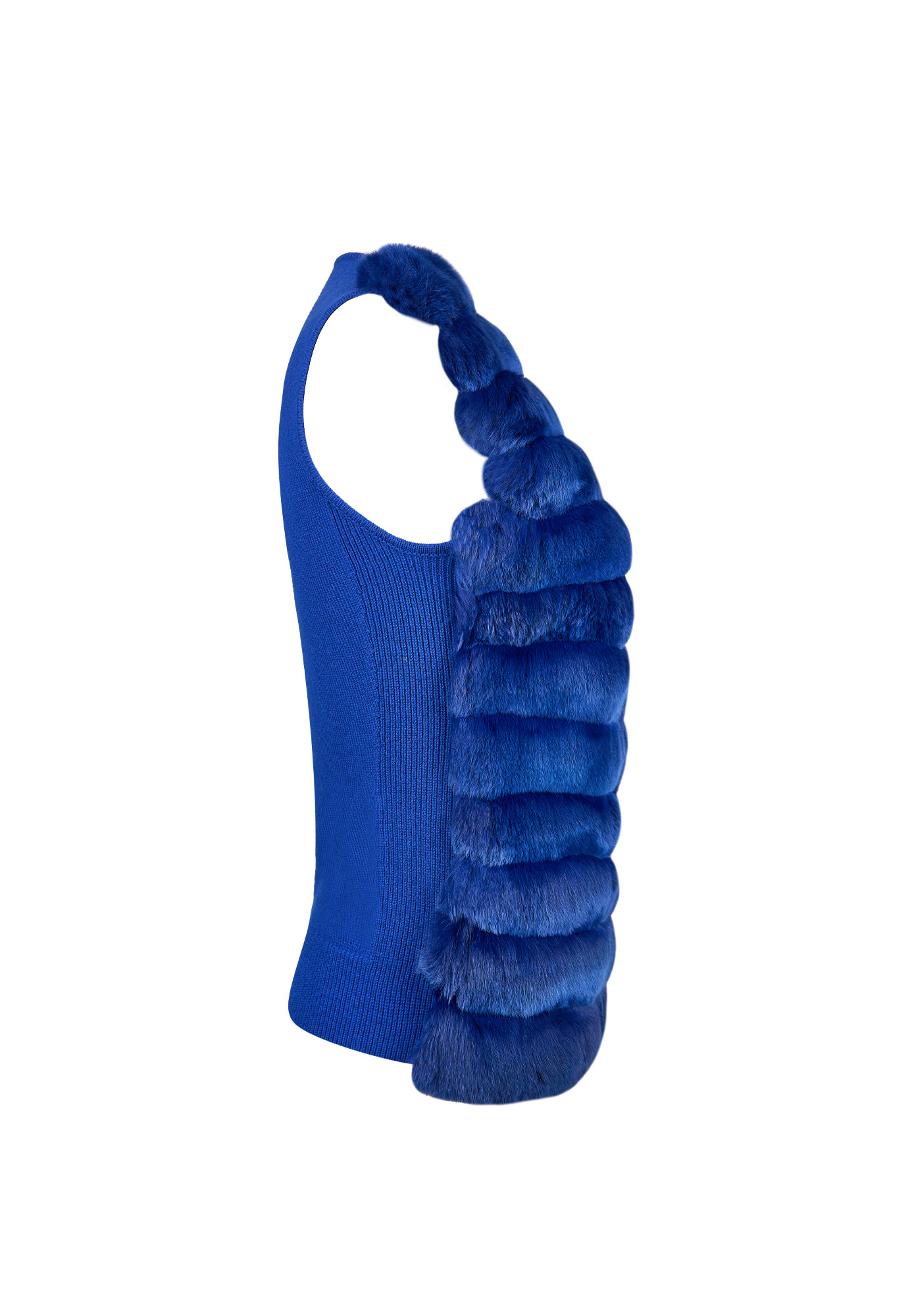 Blue Loro Piana Fur Vest
