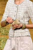 Chanel Houndstooth Black And White Jacket