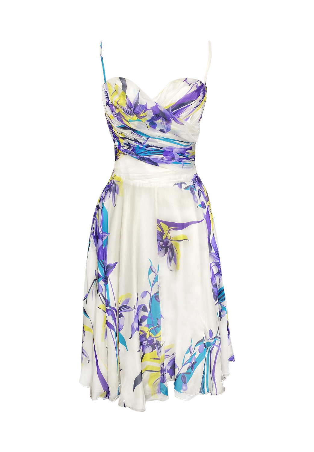 Versace Jeans Couture White Printed Dress